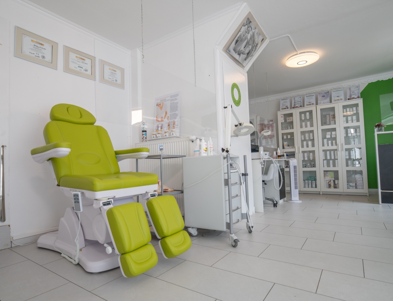 Treatment room inside a clinic
